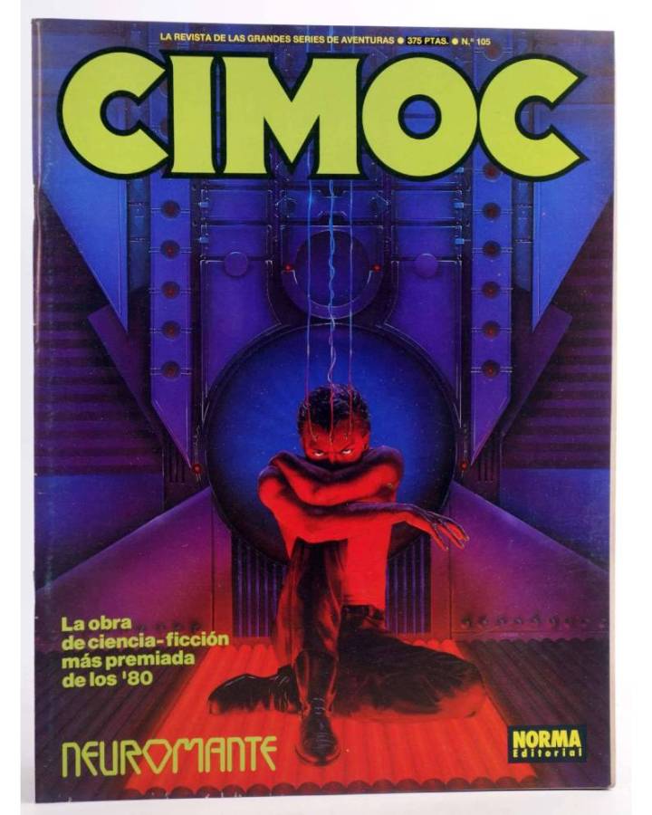 Cubierta de CIMOC. LA REVISTA DE LAS GRANDES AVENTURAS 105 (Vvaa) Norma 1989