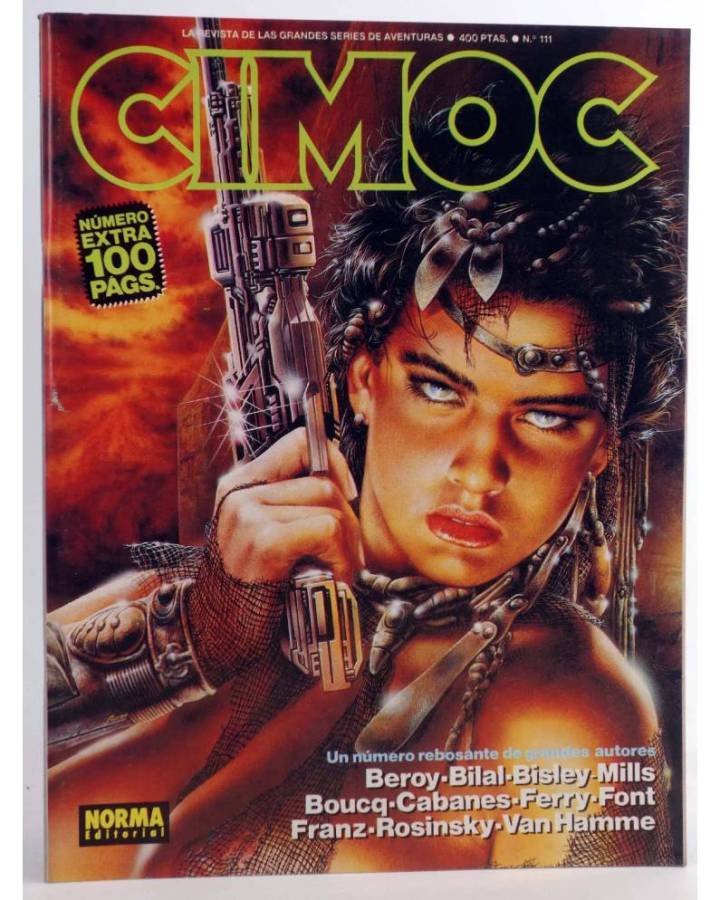 Cubierta de CIMOC. LA REVISTA DE LAS GRANDES AVENTURAS 111 (Vvaa) Norma 1990