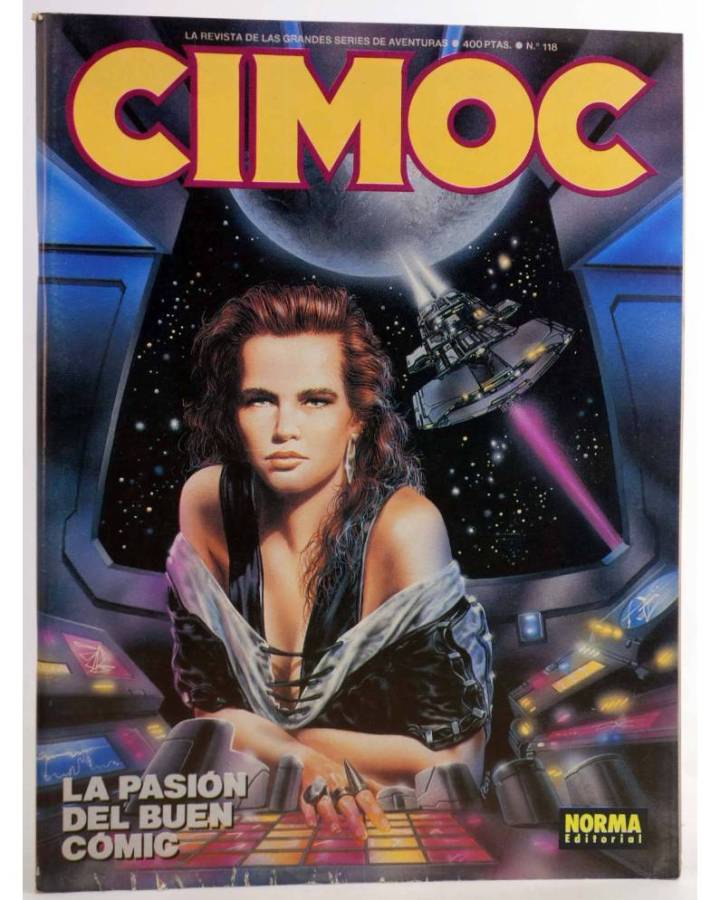 Cubierta de CIMOC. LA REVISTA DE LAS GRANDES AVENTURAS 118 (Vvaa) Norma 1991