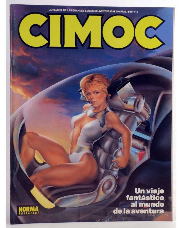 Cubierta de CIMOC. LA REVISTA DE LAS GRANDES AVENTURAS 119 (Vvaa) Norma 1991