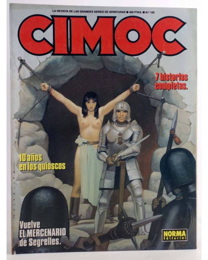 Cubierta de CIMOC. LA REVISTA DE LAS GRANDES AVENTURAS 120 (Vvaa) Norma 1991