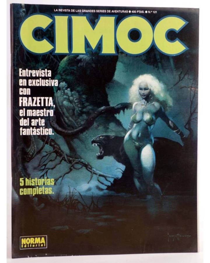 Cubierta de CIMOC. LA REVISTA DE LAS GRANDES AVENTURAS 121 (Vvaa) Norma 1991