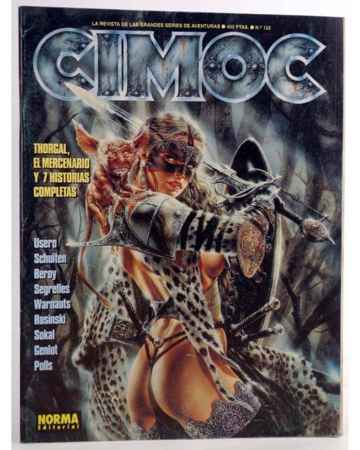 Cubierta de CIMOC. LA REVISTA DE LAS GRANDES AVENTURAS 122 (Vvaa) Norma 1991