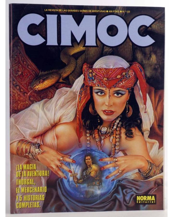 Cubierta de CIMOC. LA REVISTA DE LAS GRANDES AVENTURAS 123 (Vvaa) Norma 1991