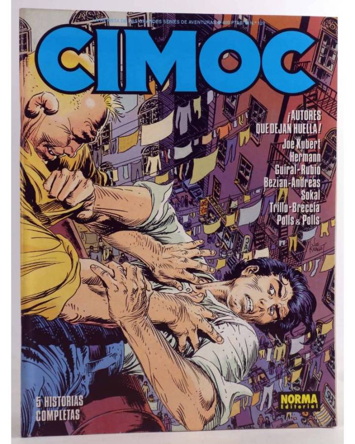 Cubierta de CIMOC. LA REVISTA DE LAS GRANDES AVENTURAS 124 (Vvaa) Norma 1991