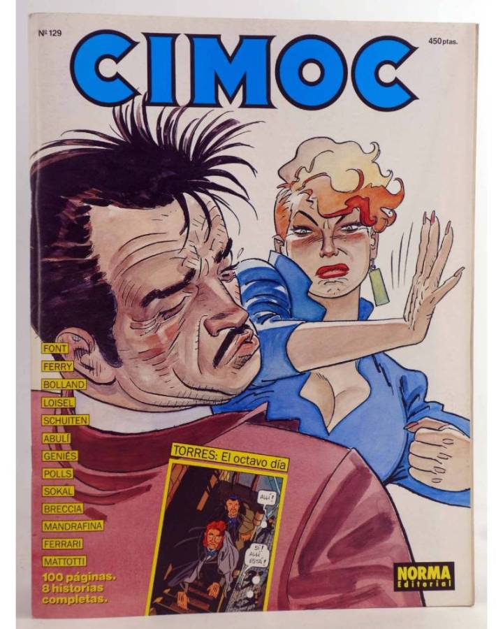 Cubierta de CIMOC. LA REVISTA DE LAS GRANDES AVENTURAS 129 (Vvaa) Norma 1991