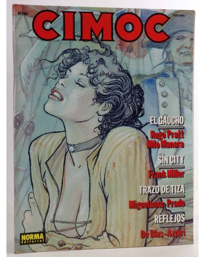 Cubierta de CIMOC. LA REVISTA DE LAS GRANDES AVENTURAS 140 (Vvaa) Norma 1992