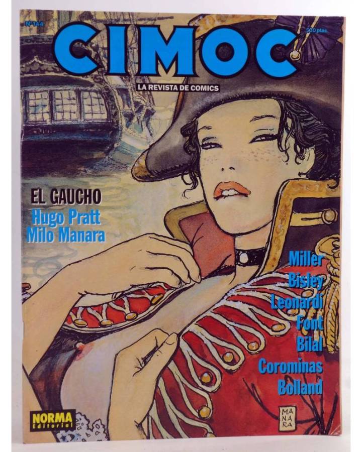 Cubierta de CIMOC. LA REVISTA DE LAS GRANDES AVENTURAS 144 (Vvaa) Norma 1993