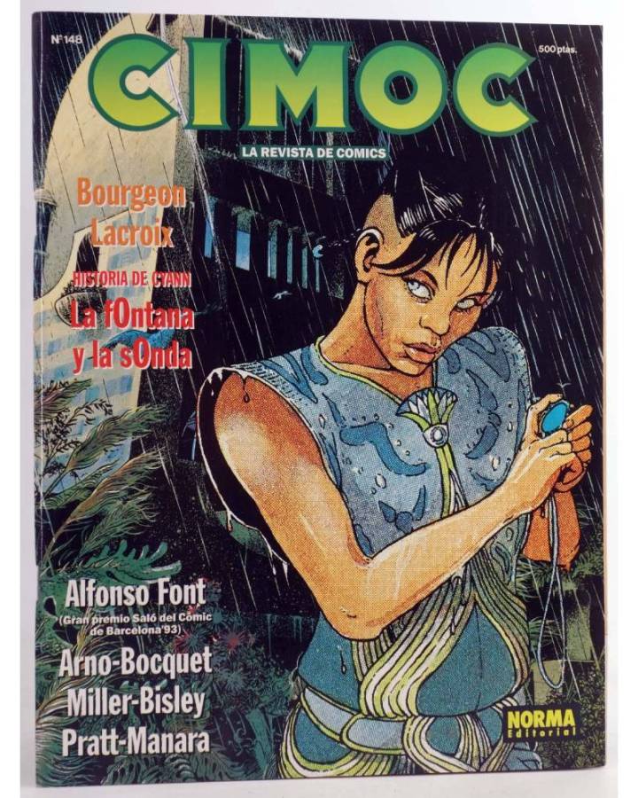 Cubierta de CIMOC. LA REVISTA DE LAS GRANDES AVENTURAS 148 (Vvaa) Norma 1993