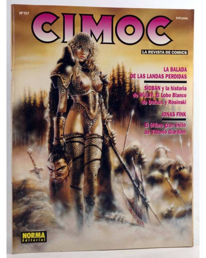 Cubierta de CIMOC. LA REVISTA DE LAS GRANDES AVENTURAS 157 (Vvaa) Norma 1994