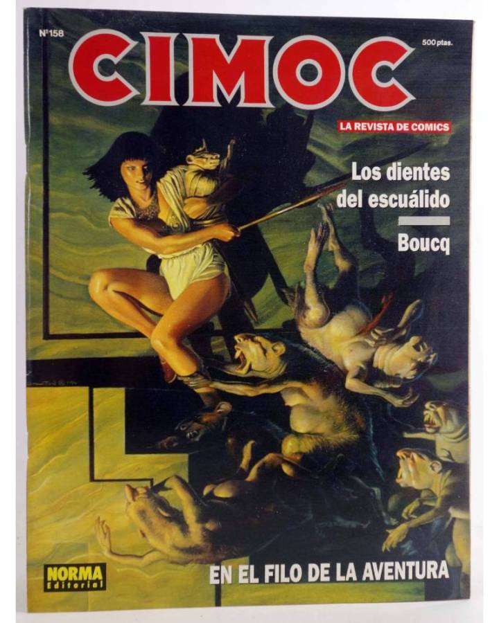 Cubierta de CIMOC. LA REVISTA DE LAS GRANDES AVENTURAS 158 (Vvaa) Norma 1994