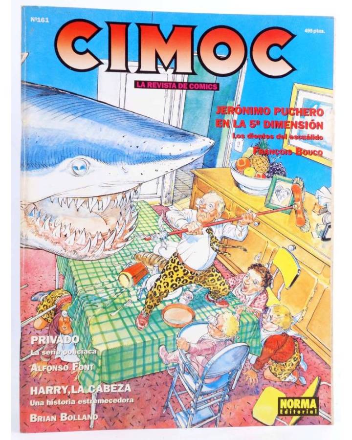 Cubierta de CIMOC. LA REVISTA DE LAS GRANDES AVENTURAS 161 (Vvaa) Norma 1994