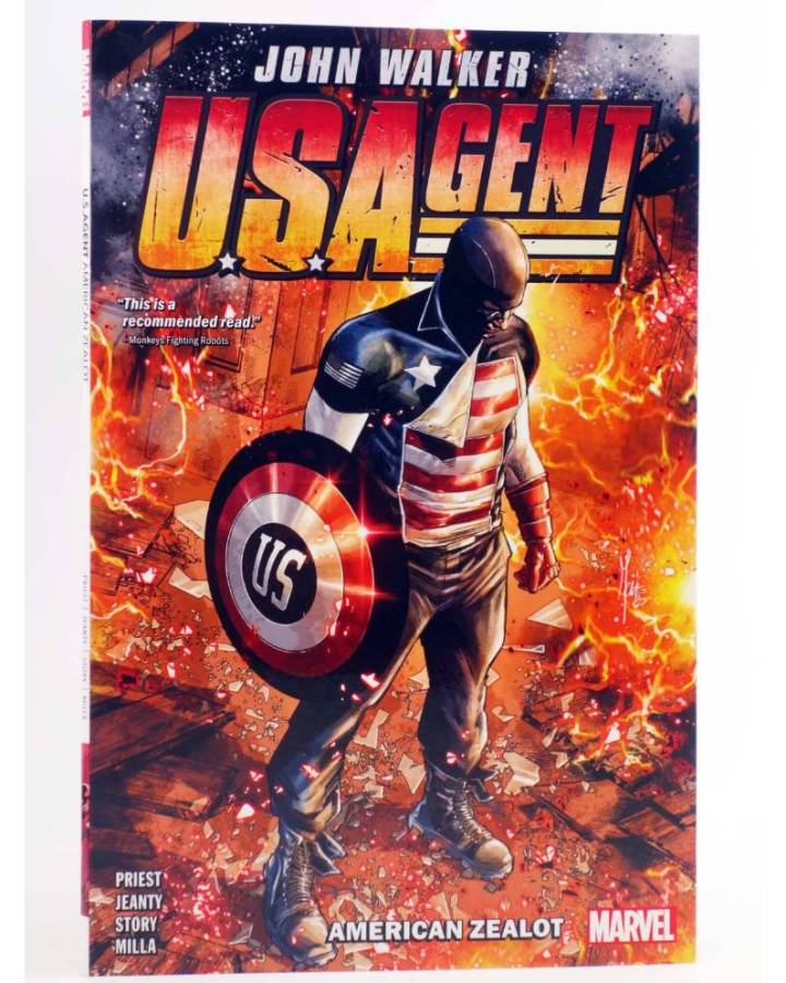 Cubierta de US AGENT JOHN WALKER AMERICAN ZEALOT TPB (Priest / Georges Jeanty) Marvel 2021. EN INGLÉS