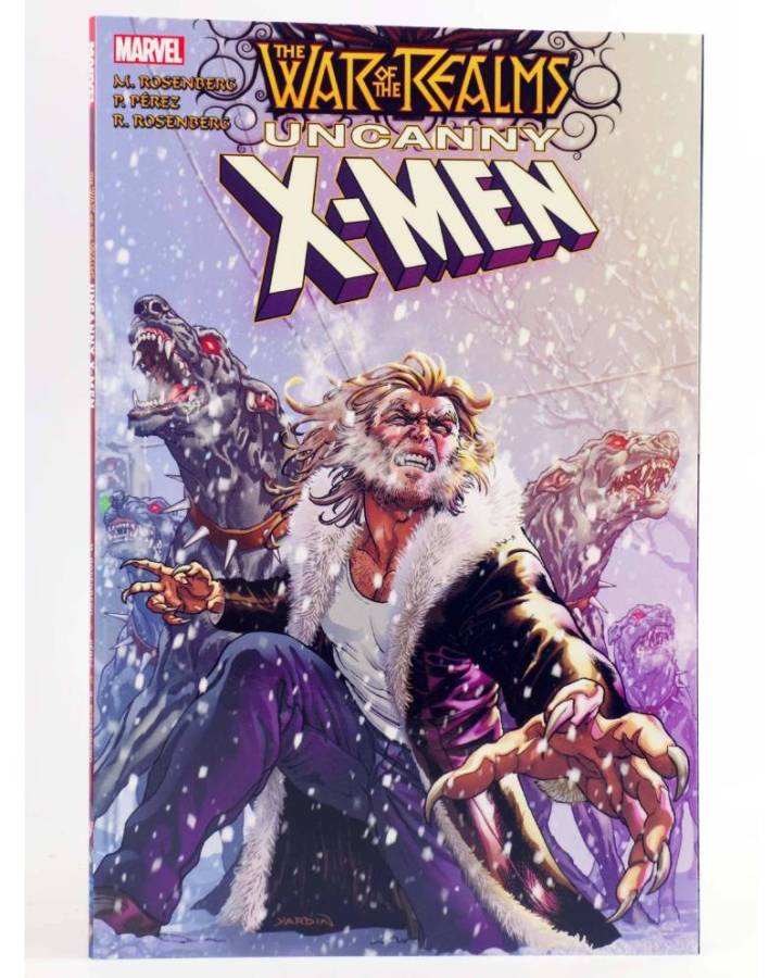 Cubierta de WAR OF THE REALMS UNCANNY X-MEN TPB (Matthew Rosenberg / Pere Perez) Marvel 2019. EN INGLÉS