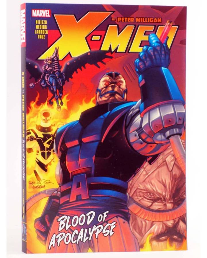 Cubierta de X-MEN BLOOD OF APOCALYPSE TPB (Peter Milligan / Fabian Nicieza) Marvel 2022. EN INGLÉS