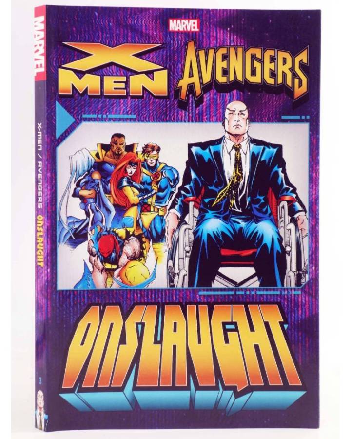 Cubierta de X-MEN / AVENGERS 3. ONSLAUGHT TPB (Vvaa) Marvel 2020. EN INGLÉS