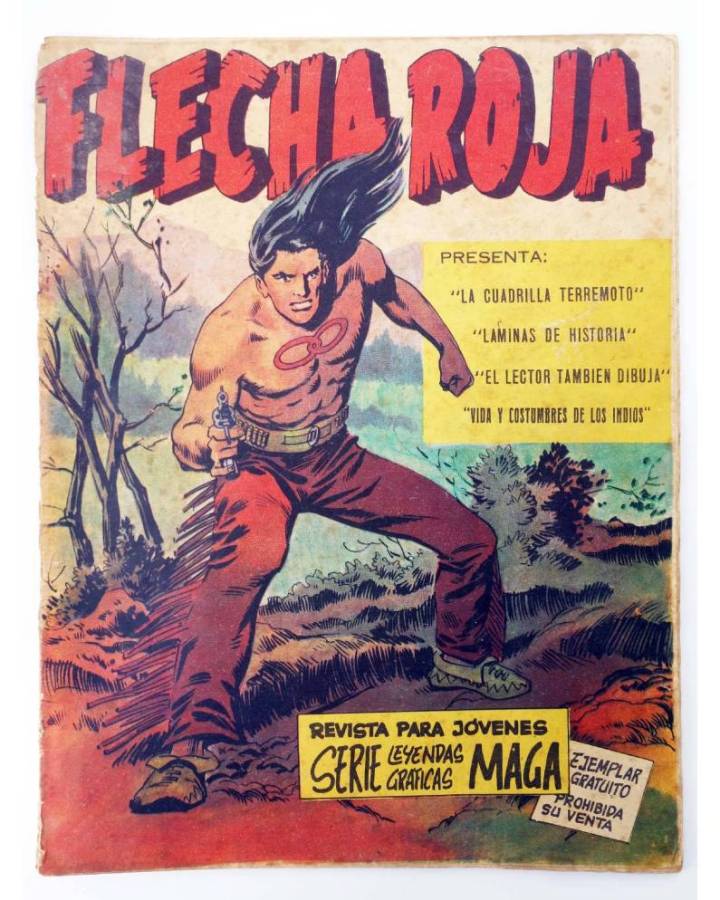 Cubierta de LEYENDAS GRÁFICAS. FLECHA ROJA - REVISTA 1 (Vvaa) Maga 1964. ORIGINAL