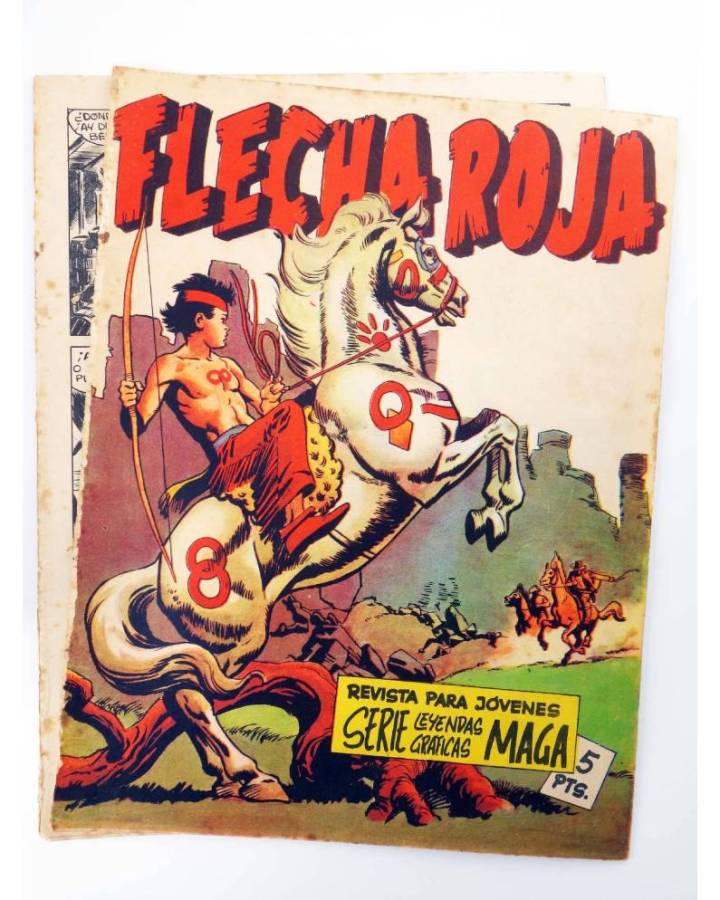 Cubierta de LEYENDAS GRÁFICAS. FLECHA ROJA - REVISTA 4 (Vvaa) Maga 1964. ORIGINAL