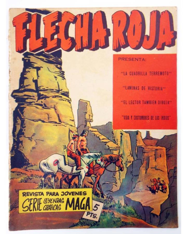 Cubierta de LEYENDAS GRÁFICAS. FLECHA ROJA - REVISTA 5 (Vvaa) Maga 1964. ORIGINAL