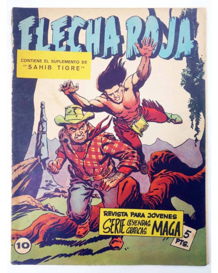 Cubierta de LEYENDAS GRÁFICAS. FLECHA ROJA - REVISTA 10 (Vvaa) Maga 1964. ORIGINAL