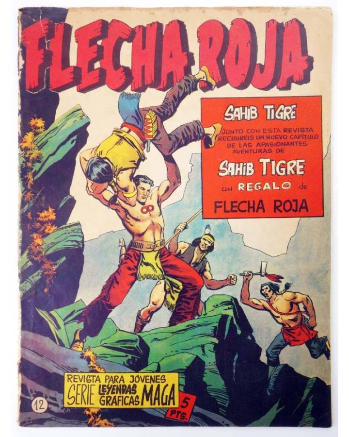 Cubierta de LEYENDAS GRÁFICAS. FLECHA ROJA - REVISTA 12 (Vvaa) Maga 1964. ORIGINAL