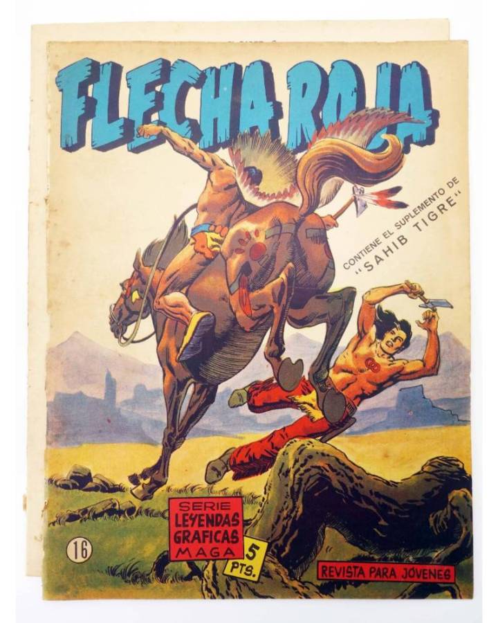 Cubierta de LEYENDAS GRÁFICAS. FLECHA ROJA - REVISTA 16 (Vvaa) Maga 1964. ORIGINAL