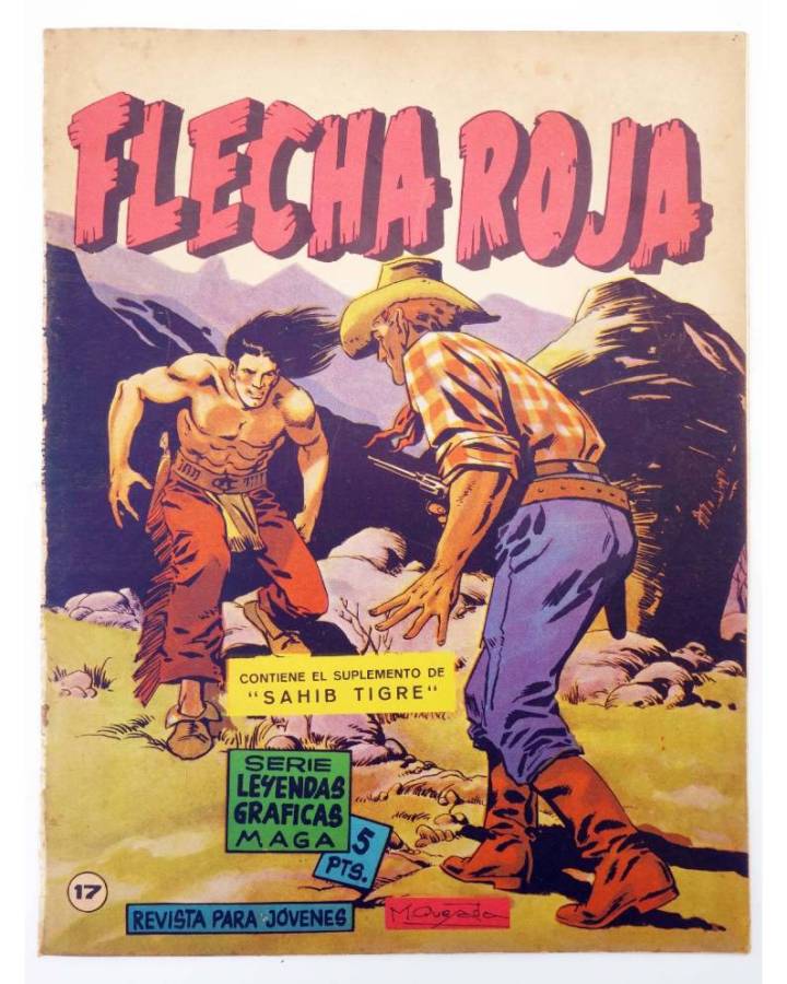 Cubierta de LEYENDAS GRÁFICAS. FLECHA ROJA - REVISTA 17 (Vvaa) Maga 1964. ORIGINAL