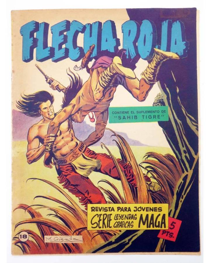 Cubierta de LEYENDAS GRÁFICAS. FLECHA ROJA - REVISTA 18 (Vvaa) Maga 1964. ORIGINAL