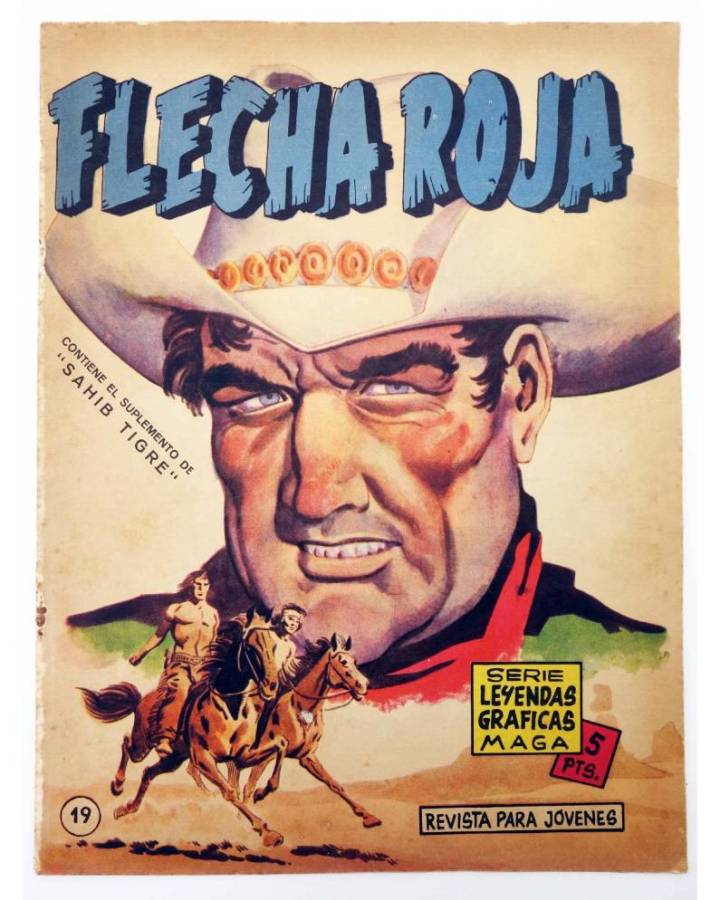 Cubierta de LEYENDAS GRÁFICAS. FLECHA ROJA - REVISTA 19 (Vvaa) Maga 1964. ORIGINAL