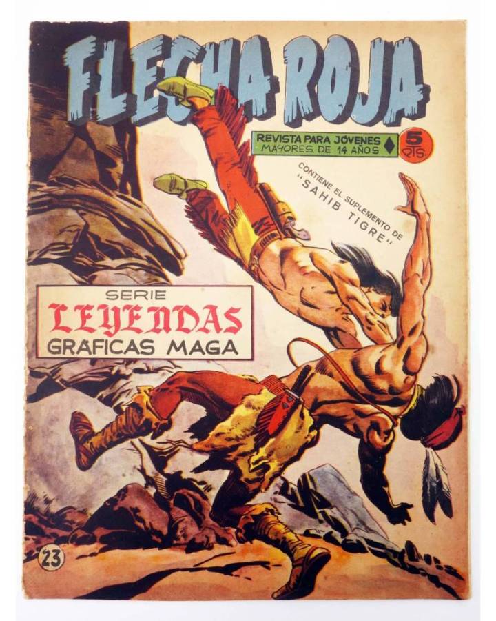 Cubierta de LEYENDAS GRÁFICAS. FLECHA ROJA - REVISTA 23 (Vvaa) Maga 1964. ORIGINAL