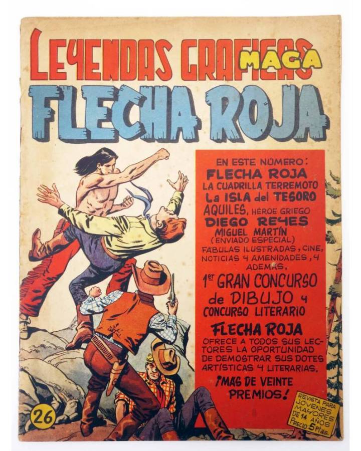 Cubierta de LEYENDAS GRÁFICAS. FLECHA ROJA - REVISTA 26 (Vvaa) Maga 1964. ORIGINAL