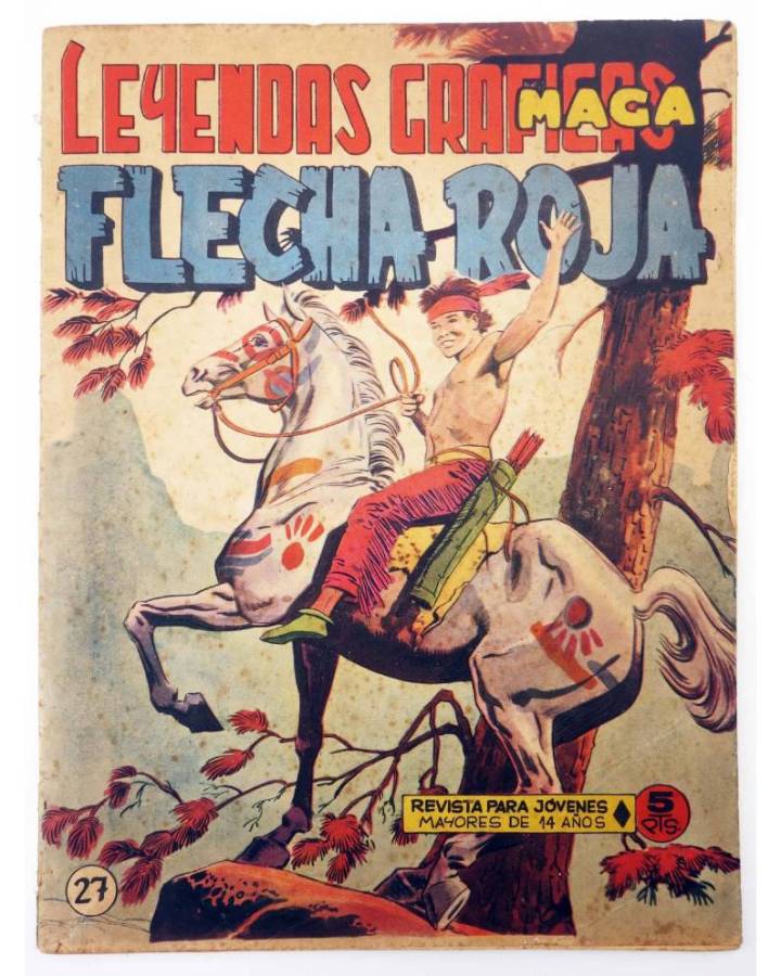 Cubierta de LEYENDAS GRÁFICAS. FLECHA ROJA - REVISTA 27 (Vvaa) Maga 1964. ORIGINAL