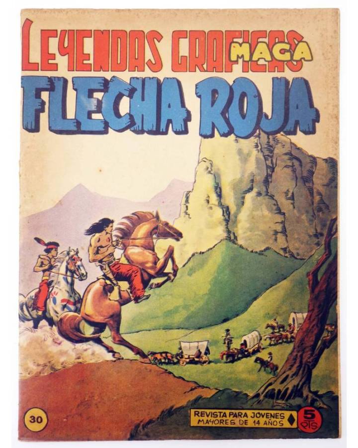 Cubierta de LEYENDAS GRÁFICAS. FLECHA ROJA - REVISTA 30 (Vvaa) Maga 1964. ORIGINAL