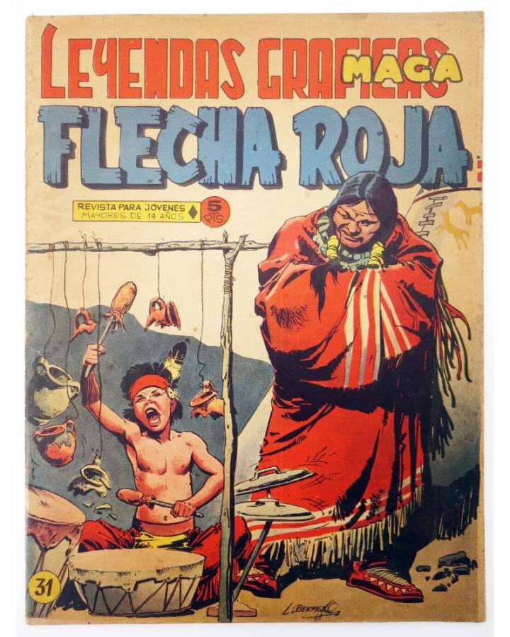 Cubierta de LEYENDAS GRÁFICAS. FLECHA ROJA - REVISTA 31 (Vvaa) Maga 1964. ORIGINAL