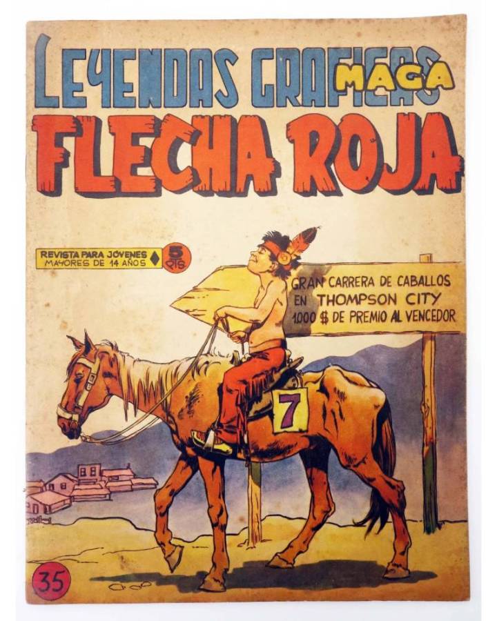 Cubierta de LEYENDAS GRÁFICAS. FLECHA ROJA - REVISTA 35 (Vvaa) Maga 1964. ORIGINAL