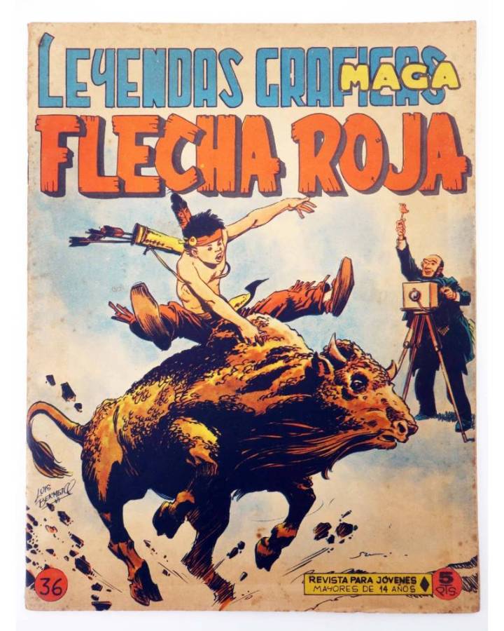 Cubierta de LEYENDAS GRÁFICAS. FLECHA ROJA - REVISTA 36 (Vvaa) Maga 1964. ORIGINAL