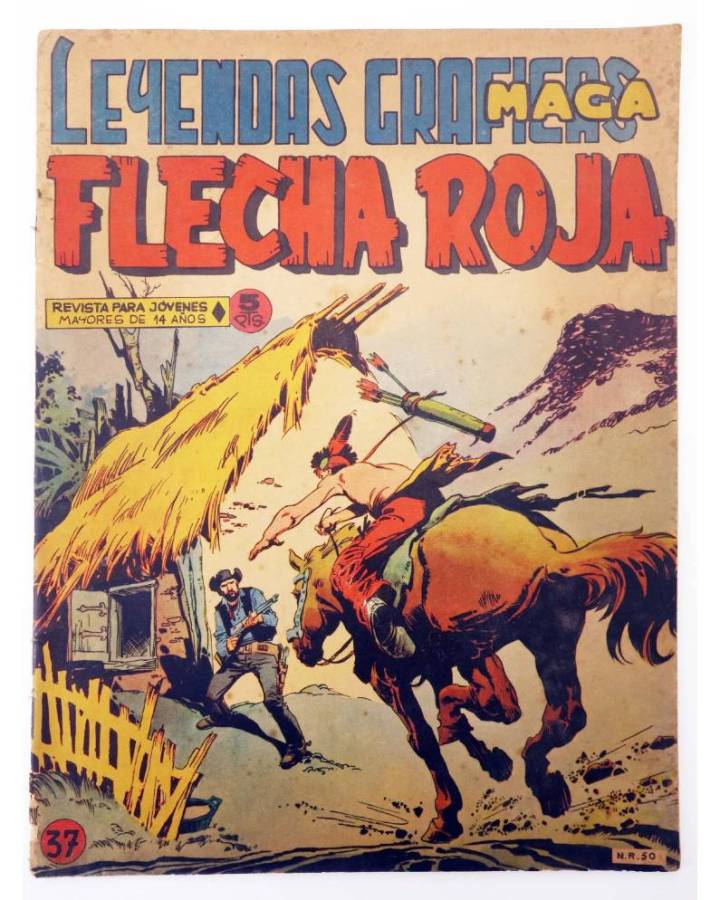 Cubierta de LEYENDAS GRÁFICAS. FLECHA ROJA - REVISTA 37 (Vvaa) Maga 1964. ORIGINAL