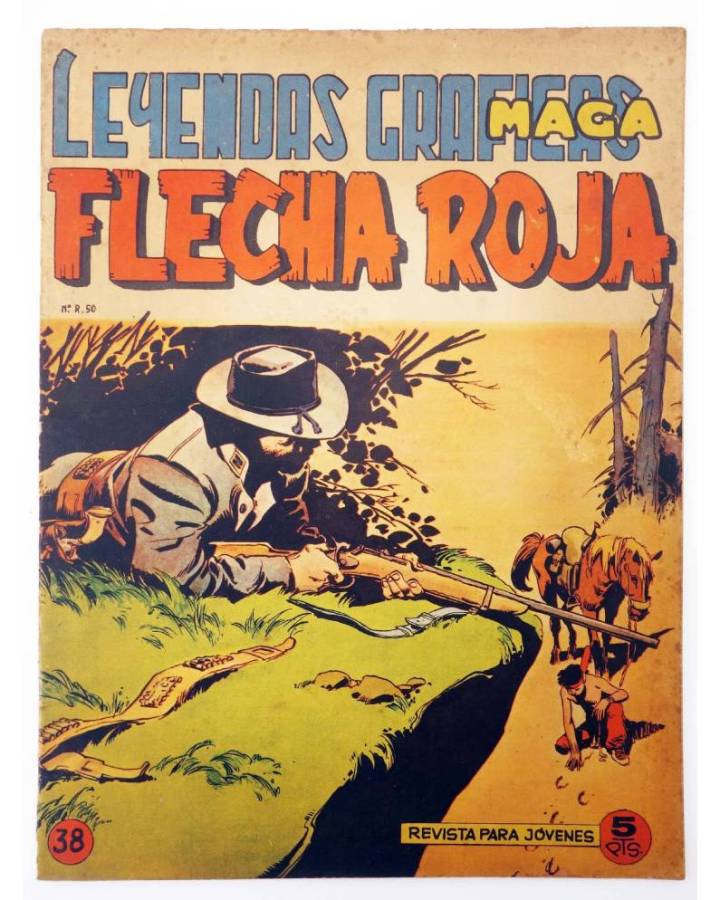 Cubierta de LEYENDAS GRÁFICAS. FLECHA ROJA - REVISTA 38 (Vvaa) Maga 1964. ORIGINAL