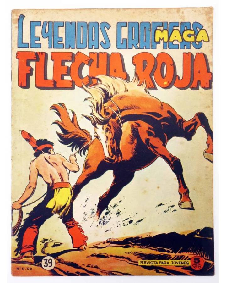 Cubierta de LEYENDAS GRÁFICAS. FLECHA ROJA - REVISTA 39 (Vvaa) Maga 1964. ORIGINAL