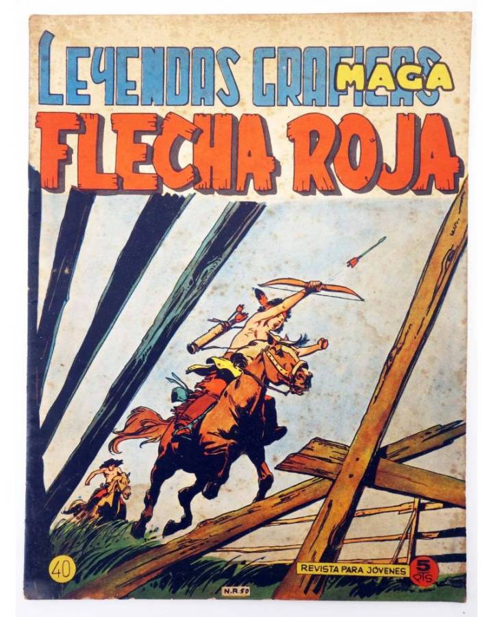 Cubierta de LEYENDAS GRÁFICAS. FLECHA ROJA - REVISTA 40 (Vvaa) Maga 1964. ORIGINAL