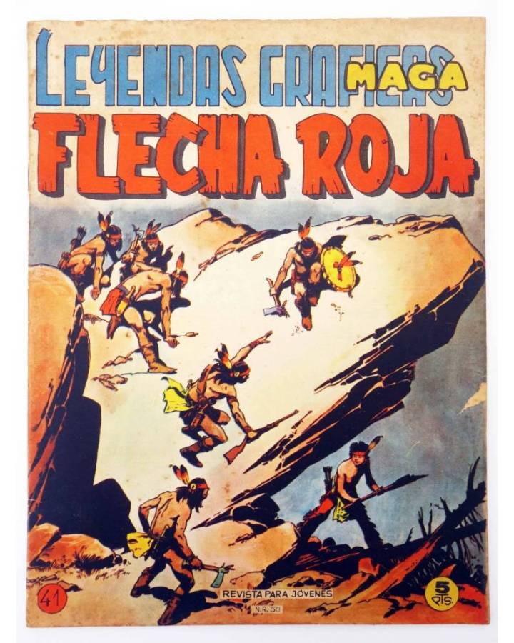 Cubierta de LEYENDAS GRÁFICAS. FLECHA ROJA - REVISTA 41 (Vvaa) Maga 1964. ORIGINAL