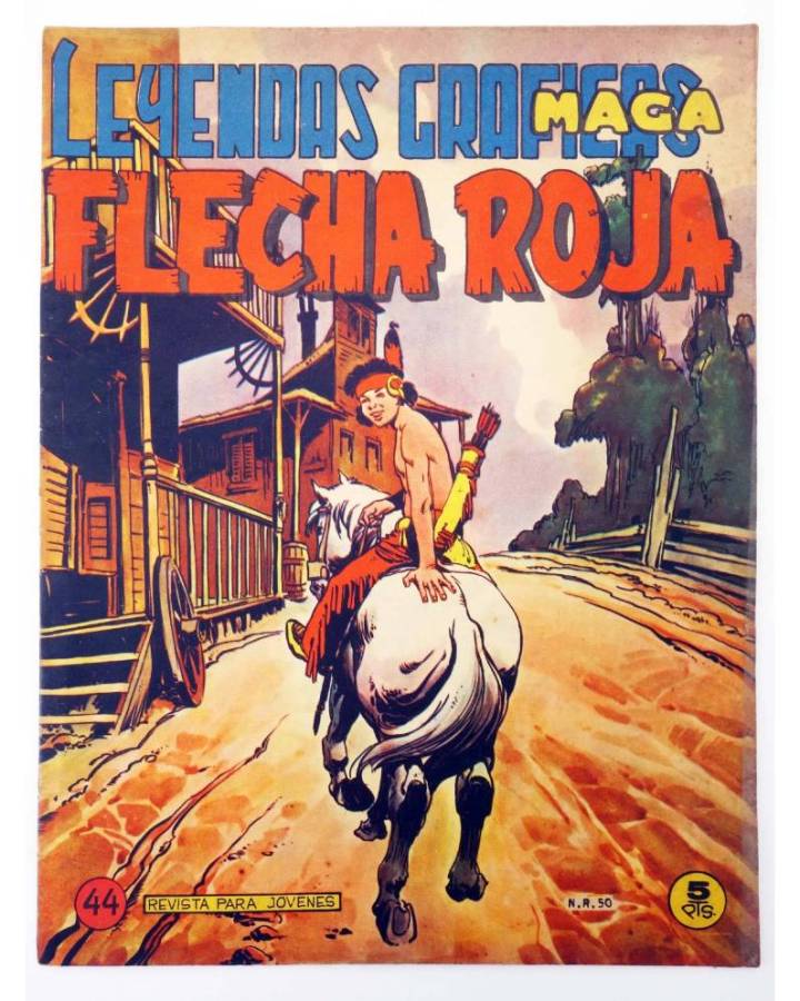 Cubierta de LEYENDAS GRÁFICAS. FLECHA ROJA - REVISTA 44 (Vvaa) Maga 1965. ORIGINAL