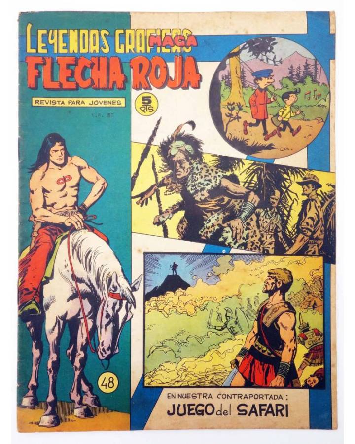 Cubierta de LEYENDAS GRÁFICAS. FLECHA ROJA - REVISTA 48 (Vvaa) Maga 1965. ORIGINAL