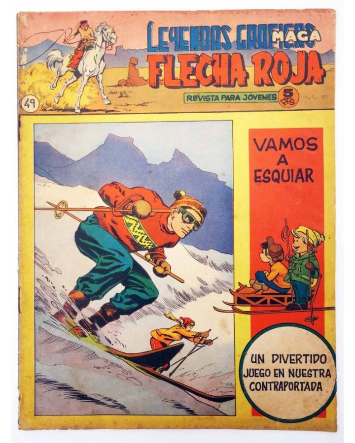 Cubierta de LEYENDAS GRÁFICAS. FLECHA ROJA - REVISTA 49 (Vvaa) Maga 1965. ORIGINAL