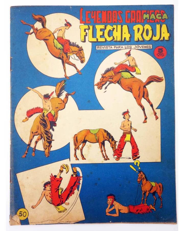 Cubierta de LEYENDAS GRÁFICAS. FLECHA ROJA - REVISTA 50 (Vvaa) Maga 1965. ORIGINAL