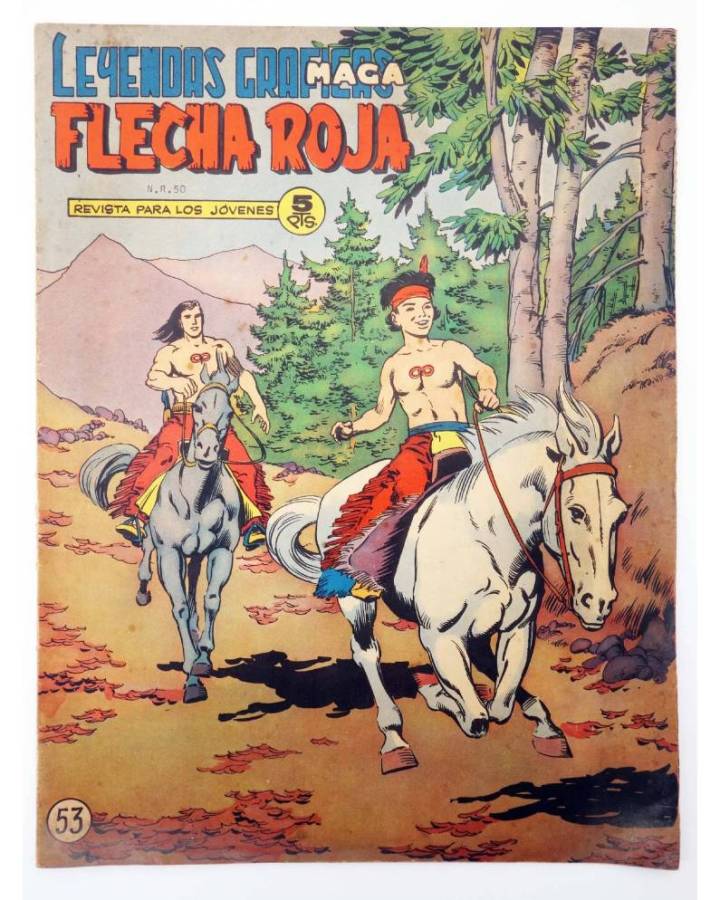 Cubierta de LEYENDAS GRÁFICAS. FLECHA ROJA - REVISTA 53 (Vvaa) Maga 1965. ORIGINAL