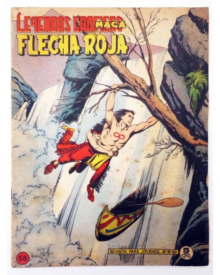 Cubierta de LEYENDAS GRÁFICAS. FLECHA ROJA - REVISTA 58 (Vvaa) Maga 1965. ORIGINAL