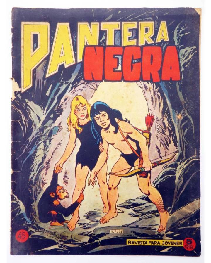 Cubierta de PANTERA NEGRA - REVISTA 45 (Vvaa) Maga 1965. ORIGINAL