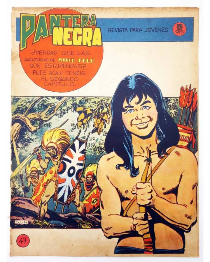 Cubierta de PANTERA NEGRA - REVISTA 47 (Vvaa) Maga 1965. ORIGINAL