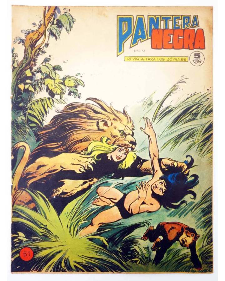 Cubierta de PANTERA NEGRA - REVISTA 51 (Vvaa) Maga 1965. ORIGINAL